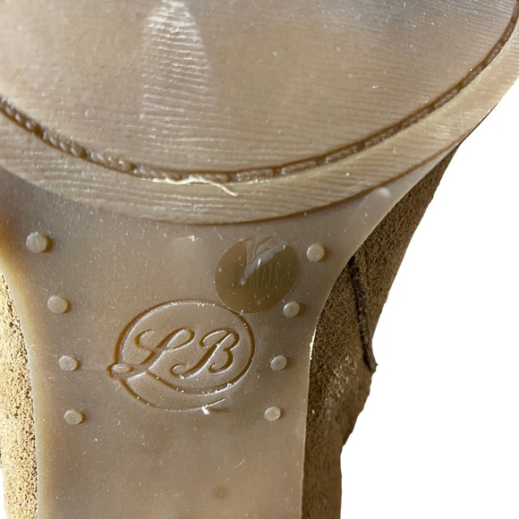 Lucky Brand Latonya Women's Suede Leather‎ Buckle Strap Ankle Boots Tan Brown - Picture 8 of 10